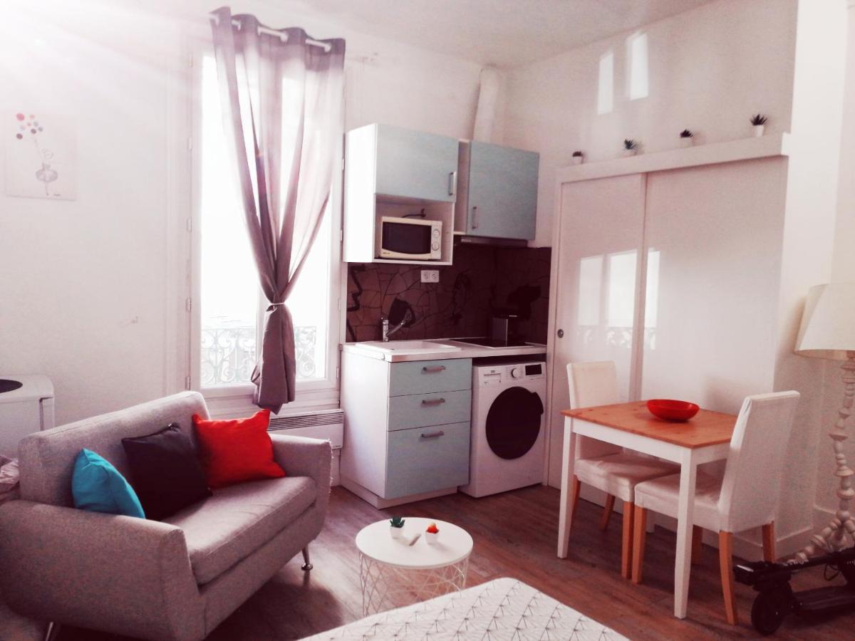 Studio dans un quartier résidentiel à Montrouge avec le métro à 2 min Exterior foto